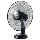 ARDES - Ardes-Tischventilator, 40 cm, 5 Flügel, oszillierend, Total Black,...