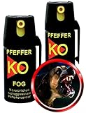 2X Pfefferspray KO-Fog je 40ml Tierabwehrspray Verteidigungsspray