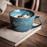 Cteahrow Große Suppenschüssel mit Griff, 700 ml Kaffeebecher,...
