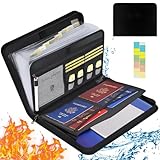 Dokumentenmappe a4, Feuerfeste dokumentenbox, Wasserfeste Dokumententasche...