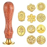 Ouligay Wachssiegel Stempel Set, 10 Stück Klassischer Siegelstempel Set...