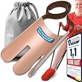 Premium Sockenanziehhilfe mit extra langen Bändern – 2-in-1...