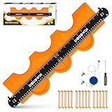 DODOWIN Konturenlehre Verbindbar Groß, Laminat Schablone, Contour Gauge,...