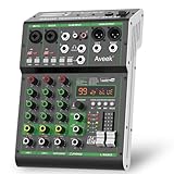 Aveek Audio Mixer,Professionelles Soundboard-Mischpult mit...