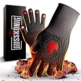 Grillhandschuhe hitzebeständig bis 800 Grad (XS) - feuerfeste Handschuhe...