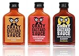 Crazy B Sauce - 3er Set - Extreme Scharfe Chilisauce mit der Schärfste...