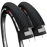 Fincci Fahrradreifen 20 x 1.75 Zoll – Paar Reflektierende BMX-Reifen 20...