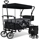 KESSER® Bollerwagen faltbar GT9000 mit Dach Handwagen Transportwagen |...