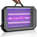 WUEAOA Insektenvernichter elektrisch mit 2 × 5W UVA LEDs, Mückenlampe...