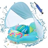 Baby Schwimmring mit abnehmbarem sonnendach,Schwimmhilfe verstellbare...