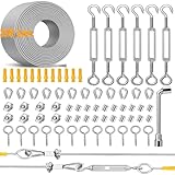 35M Drahtseil Rankhilfe Set 2mm Stahlseil Ummantelt Langlebiges...