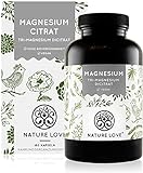 NATURE LOVE® Premium Magnesiumcitrat - 2320mg (360mg elementar) Magnesium...