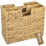 HMF Zeitungsständer, Zeitungskorb geflochten aus Wasserhyazinthe | 2...