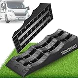 TRAILERKRAFT® Auffahrkeile für Wohnmobil [2er Set] PlusPro - Stabile...