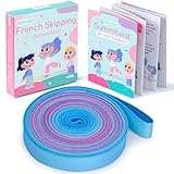 Yeavinfser Gummitwist für Kinder – 4m langes Hüpfgummi (1,5cm breit)...