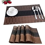 Fontic 6er Set Platzsets 30x45cm Platzdeckchen Rutschfest Abwaschbar...