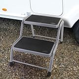 Wohnwagen Caravan Doppel Trittstufe Treppe 2 Stufen Podest bis 150kg...
