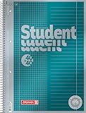 BRUNNEN Collegeblock Premium Student „DUO“ | A4, kariert/liniert, 80...