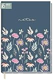 Notizbuch A5 kariert [Flying Flowers] | 124 Seiten, 62 Blatt | Ideal als...