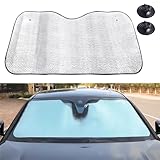 Sonnenschutz Auto Frontscheibe 150×80cm, Innen, Frontscheibenabdeckung,...