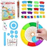 Kinder-Malkreis-Maker-Set, multifunktionales Spin-Art-Lineal-Set, tragbare...