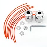 SWNKDG 2ST Aluminium Fadenkopf Rasentrimmer Kopf Doppelfadenkopf Fadenspule...