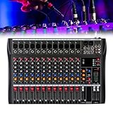 12 Kanal Mixer, Live Mischpult Micfuns Verstärker, 12 Kanal Mixer DJ...