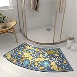 Arc-shaped Shower Mat - Schnell trocknende gebogene Badematte, gebogene...