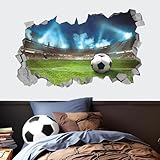 KAIRNE 3D fußball wandtattoo,Fußball Wandsticker,Fussball Stadion...