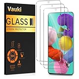 Vauki 3 Stück Panzer Schutz Glas für Samsung Galaxy A51 6,5' 9H Härte...
