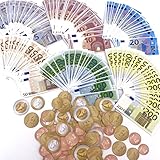 Carpeta Spielgeld Set┃160 Teile: 96 Scheine und 64 Münzen┃für...