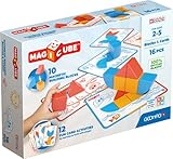 Geomag Magicube Blocks & Cards 16 Stück - Würfel, Magnetblöcke und...