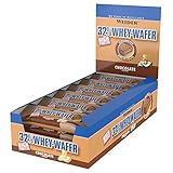 Weider 32% Whey Wafer Proteinriegel 35g, Schoko, 24 leckere Eiweiß Waffeln...