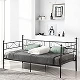 FetiNes Tagesbett Bettgestell 90x190 cm Bett, Metal Wasserdicht...