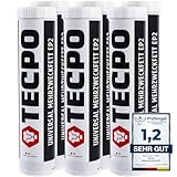 TECPO Universal Mehrzweckfett EP2 400g Kartusche Schmierfett, Lithiumfett,...