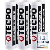 TECPO 6x Universal Mehrzweckfett 400g– Kartusche Schmierfett,...