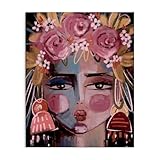Stupell Industries Moderne Diva Frauenporträt Leinwand Wandkunst Design...