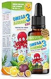 Omega-3 KIDS Algenöl PLUS Tropfen für Kinder - 40% DHA & 20% EPA mit...