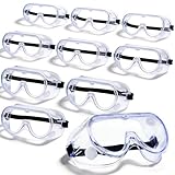 FORTSPANG 10 Stück Schutzbrille für Brillenträger, Arbeitsschutzbrille...