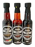 Grillstone Liquid Smoke Würzsauce Hickory, Buche und Hartholz -3 x 100ml -...