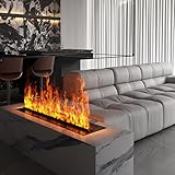 3D-Wasserdampf-Kamineinsatz mit realistischer zerstäubter Flamme,...