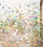 rabbitgoo Fensterfolie Blickdicht Selbsthaftende, Sichtschutzfolie Fenster...