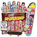 Magicat Finger Skateboard Set – 12 einzigartige Designs für endlosen...