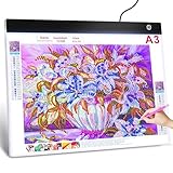 Guiseapue Leuchttisch A3 für 5D Diamond Painting Zubehör, Dimmbar...