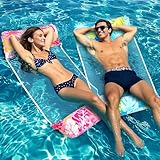 Lekwaiin Luftmatratze Pool, 2 Stück Wasserhängematte 4 in 1 Aufblasbare...