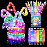 Piucrty 12 Stück Mitgebsel Kindergeburtstag 2022 LED Pop Tubes Fidget Toys...