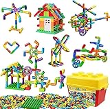 burgkidz Pipe Tube Toys, 188 Stück Klassische Bausteine Zusammenbau...