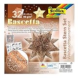 folia 411/2020 - Bastelset Bascetta Stern Weihnachtsornament, kupfer/weiß,...