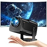 Mini Beamer, 4K Full HD 1080P Projector, Unterstützt WiFi 6 und BT 5.0 mit...