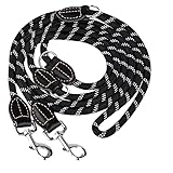 2M Verstellbar Hundeleine, Tangle Free Reflektierende Freihandleine Hund...
